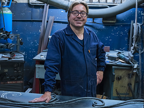 massimo-falaschi-ritratto falaschi ferro battuto artigiano lavorato a mano